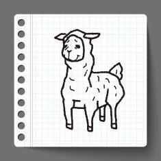 llama doodle N2