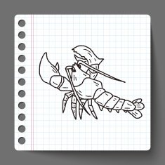 Lobster doodle N3