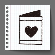 love letter doodle drawing N7