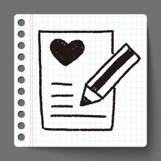 love letter doodle drawing N8