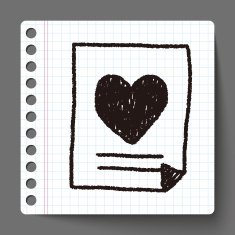 love letter doodle drawing N9