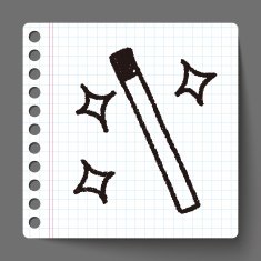 Magic Wand doodle drawing N3