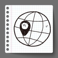 map location doodle N13