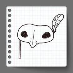 Masquerade Mask doodle N2