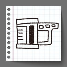 measuring cup doodle drawing N3