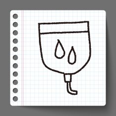 medical drip doodle drawing N4