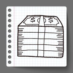 money bill doodle drawing N7
