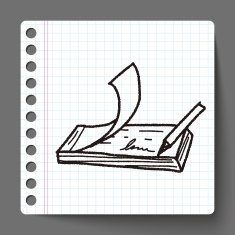 money check doodle drawing N6