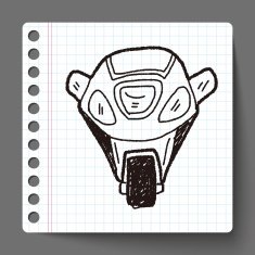 motorcycle doodle N17