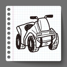 motorcycle doodle N22