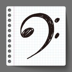 music note doodle N19