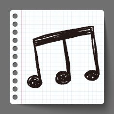 music note doodle N22