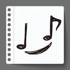 music note doodle N23