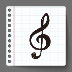 music note doodle drawing N10