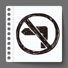 no left turn doodle N2