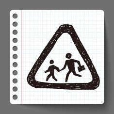 no running sign doodle N2