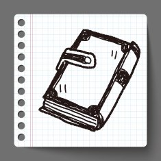 old book doodle N2