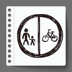 only wolk and bike doodle N3