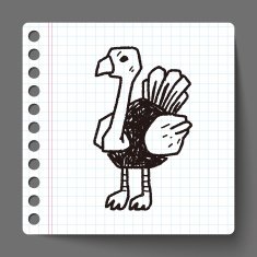 ostrich doodle N3
