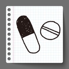 pills doodle drawing N9