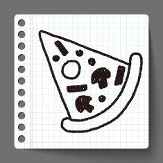 pizza doodle drawing N3