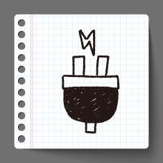 plug doodle drawing N5