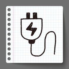 plug doodle drawing N6