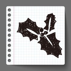 poinsettia doodle N6