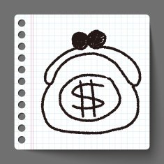 purse doodle drawing N3