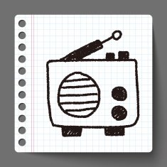 radio doodle drawing N8