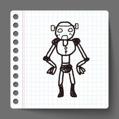 robot doodle N158