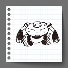 robot doodle N159