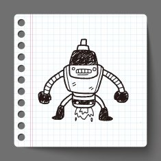 robot doodle N164