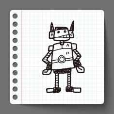 robot doodle N165