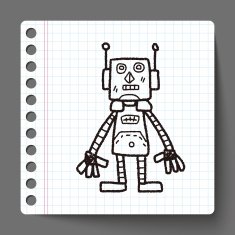 robot doodle N166