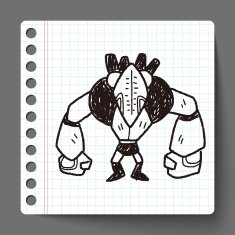 robot doodle N167