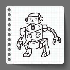 robot doodle N169