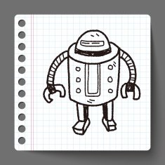 robot doodle N171