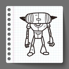 robot doodle N173