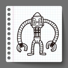 robot doodle N176