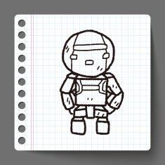 robot doodle N179