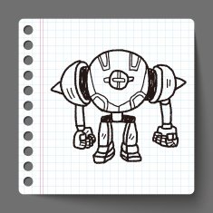 robot doodle N181