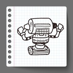 robot doodle N184