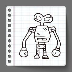robot doodle N185