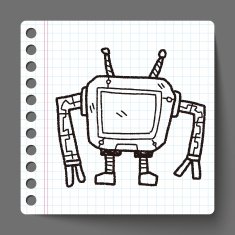 robot doodle N187