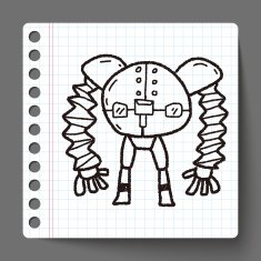 robot doodle N193