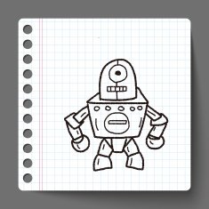 robot doodle N198