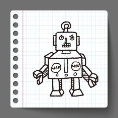 robot doodle N208
