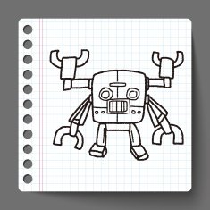 robot doodle N214