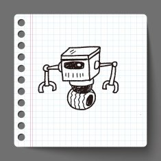 robot doodle N218